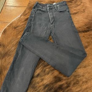 Worn black Abercrombie denim